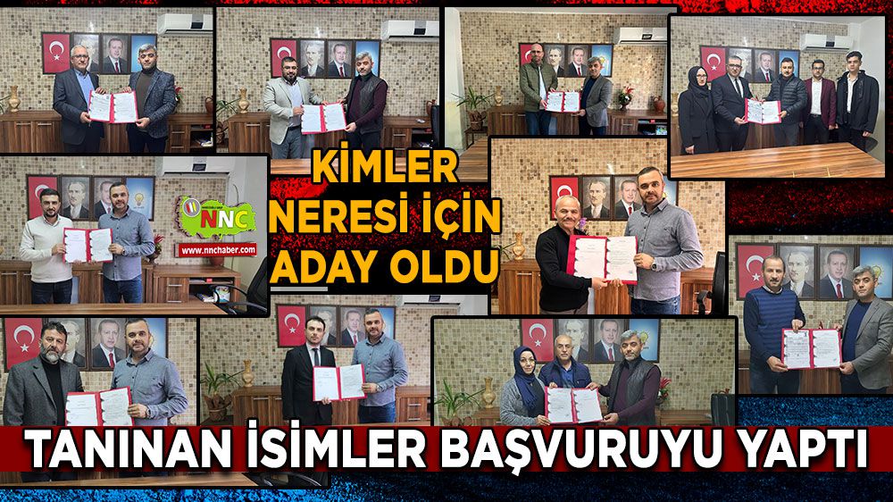 Burdur Bucak'ta Ak Parti'den dikkat çeken aday adayları