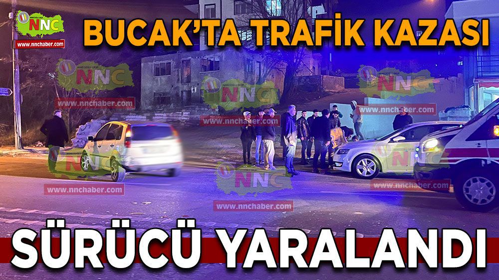 Burdur Bucak'ta trafik kazası: 1 yaralı