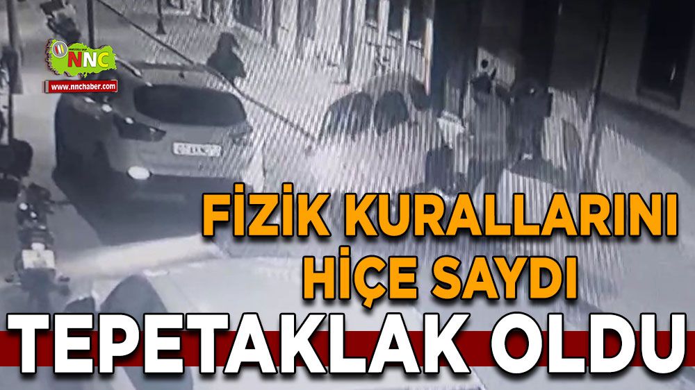 Burdur'da elektrikli motosiklet tepetaklak oldu