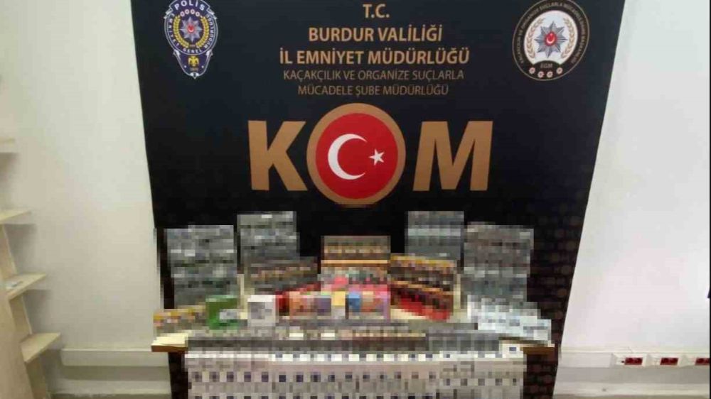 Burdur’da kaçak sigara operasyonu; bin 565 paket kaçak sigara ele geçirildi