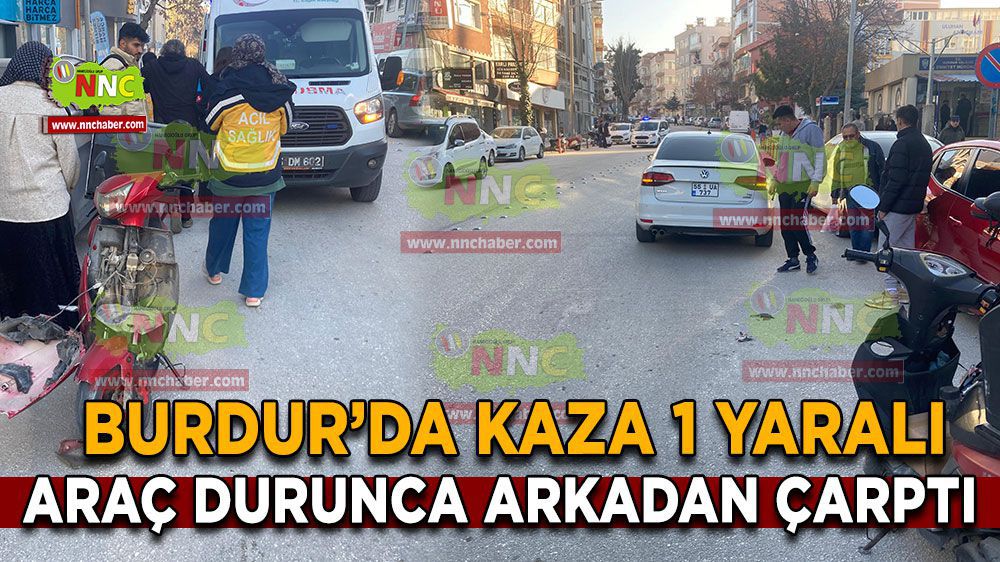 Burdur'da kaza; 1 yaralı