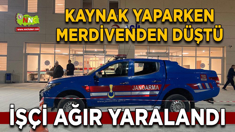 Burdur'da son dakika! İşçi ağır yaralandı