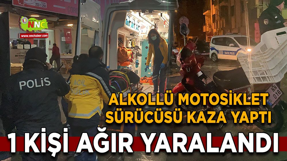 Burdur'da son dakika! Kontrolü kaybetti kafasını kaldırıma çarptı