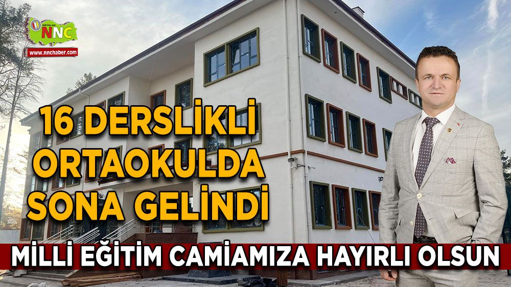 Burdur Karamanlı'ya 16 Derslikli Ortaokul