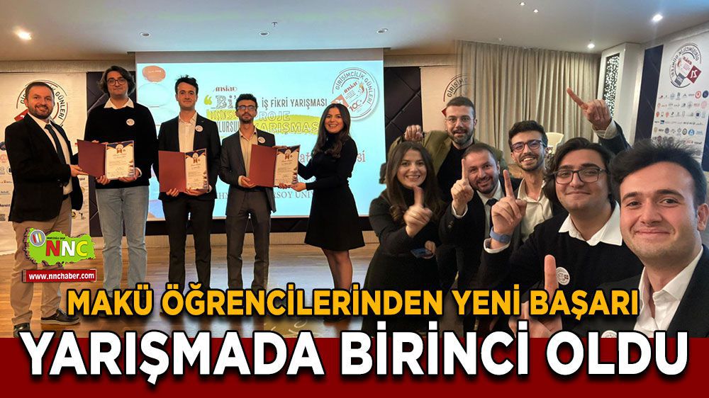 Burdur Mehmet Akif Ersoy Üniversitesi öğrencilerinden bir başarı daha