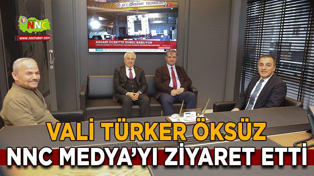 Burdur Valisi Türker Öksüz'den, NNC Medya'ya ziyaret