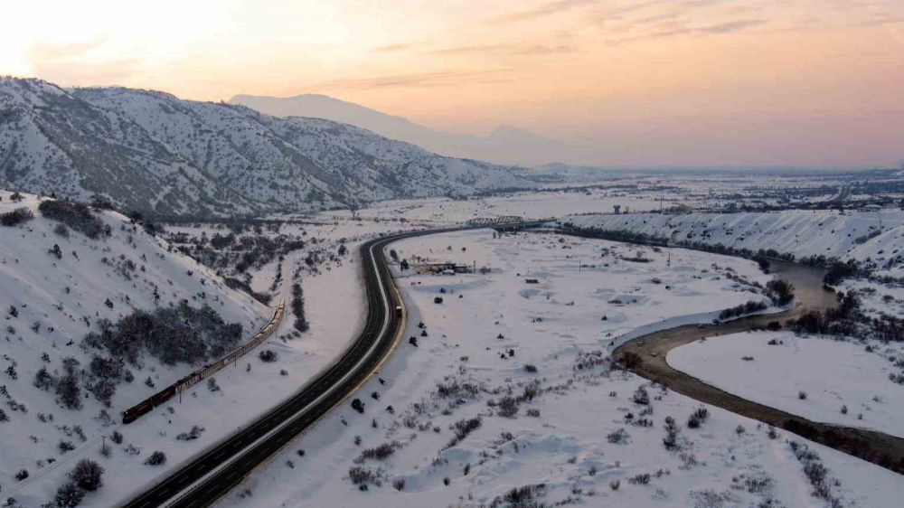 Erzincan’da kışın güzelliği büyüledi