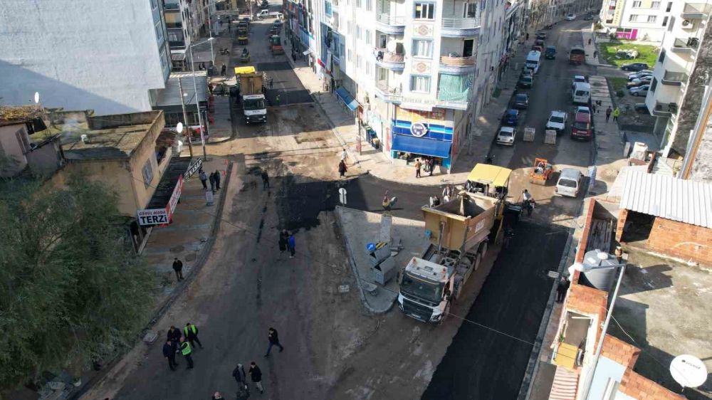 Horozköy Caddesi’nde prestij cadde çalışmaları hızla ilerliyor