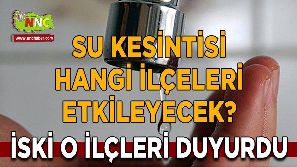 İstanbul'da 26 Aralık Salı Günü Su Kesintisi: Hangi İlçeler Etkilenecek?