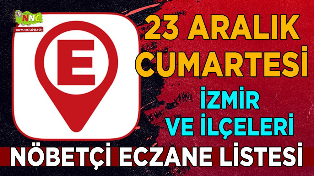 İzmir ve ilçelerinde bugünün nöbetçi eczaneleri