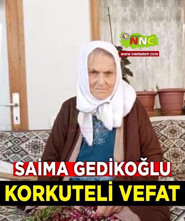 Korkuteli Vefat Saime Gedikoğlu