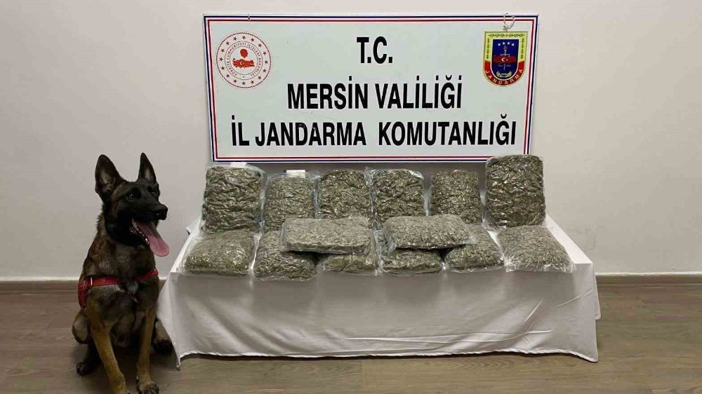 Mersin'de 14 kilo 200 gram uyuşturucu madde ele geçirildi