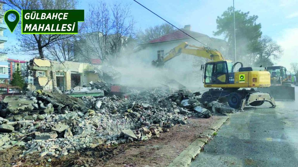 Metruk bina yıkım çalışmaları devam ediyor 