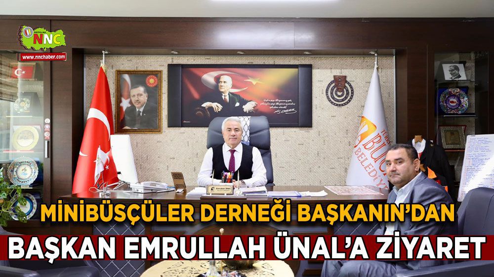 Minibüsçüler Derneği Başkanı Mehmet Yiğit'ten Başkan Ünal'a ziyaret