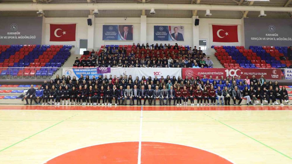 Okul Sporları Gençler Voleybol Grup Müsabakaları açılışı Karabük’te yapıldı