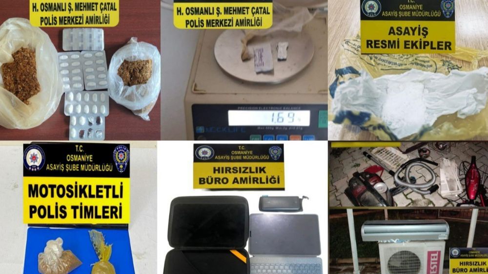 Osmaniye’de polisten asayiş uygulamaları: 21 kişi tutuklandı