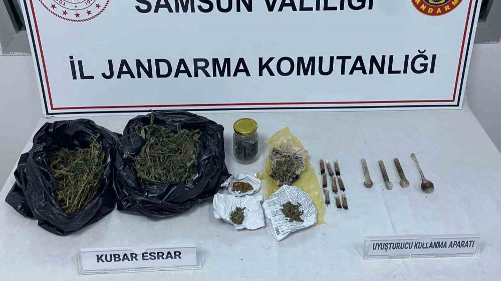 Samsun'da jandarma operasyonunda 1 gözaltı