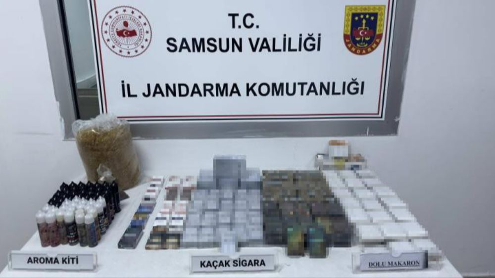 Samsun'da Kaçak Tütün Satıcılarına Jandarma Operasyonu