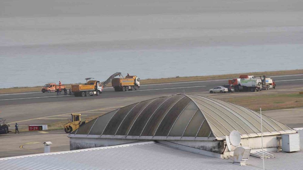 Trabzon Havalimanın da tadilat; 3 yılda 5. kez bakıma alındı
