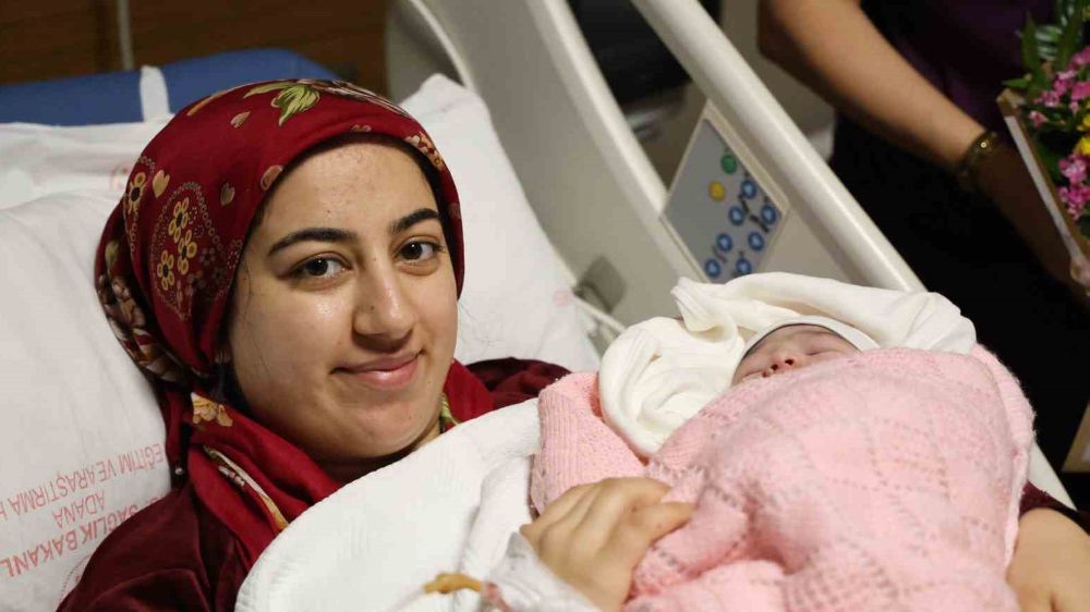 Adana’da 2024 yılının ilk bebeği ‘Masal’ 