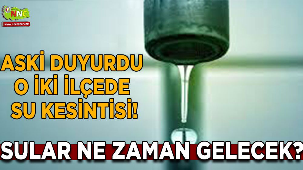 Ankara'da su şebekesi arızalı! Sular gidecek!
