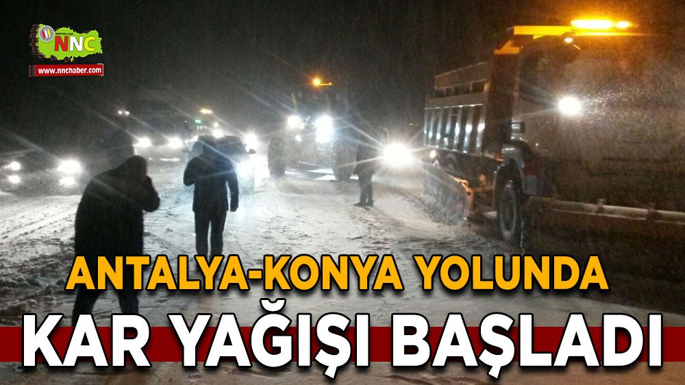 Antalya Alacabel'de kar yağışı! 10 cmye ulaştı