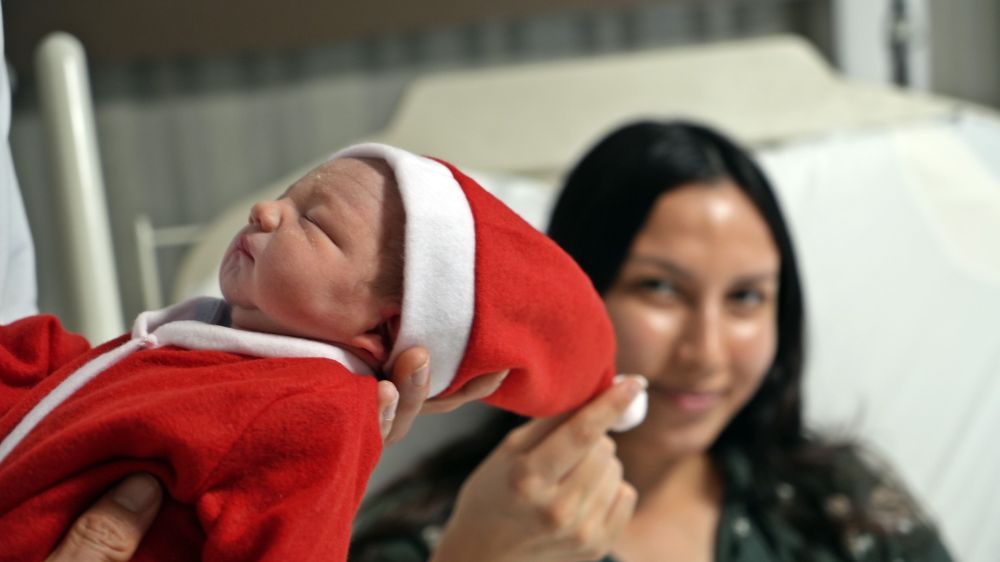 Antalya'da 2024 yılının ilk bebeği 'Kuzey'