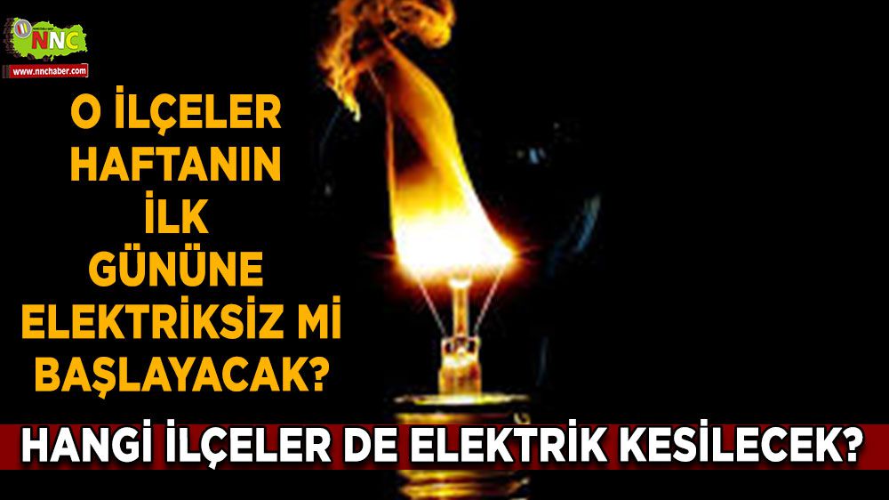 Antalya'ya elektrik kesintisi geliyor!