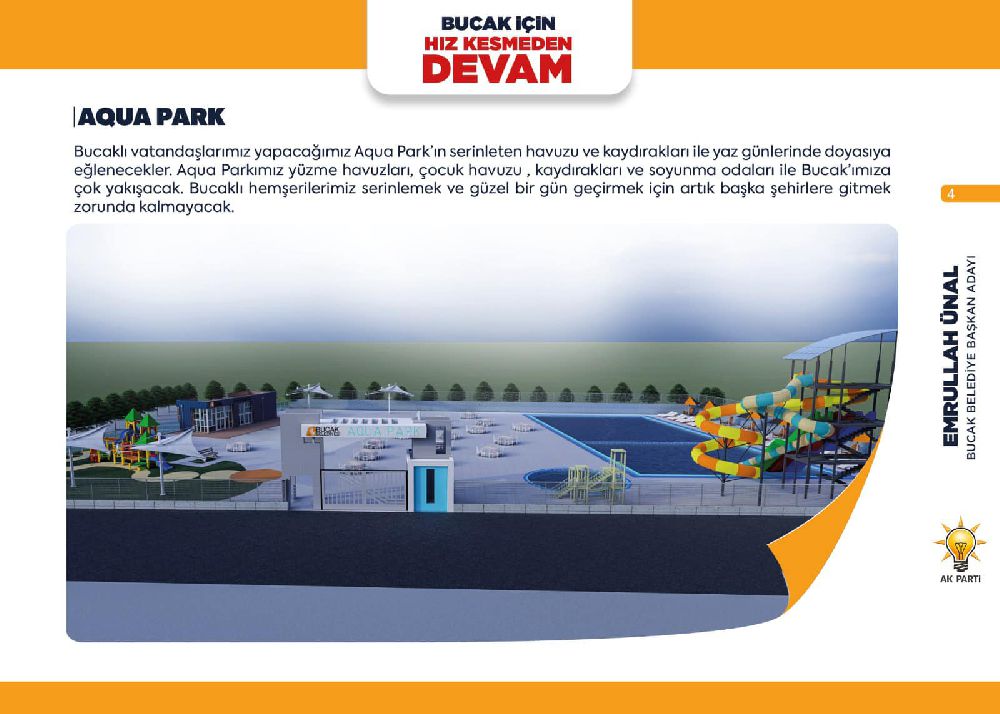 Bucak'a yeni eğlence merkezi: Aqua Park