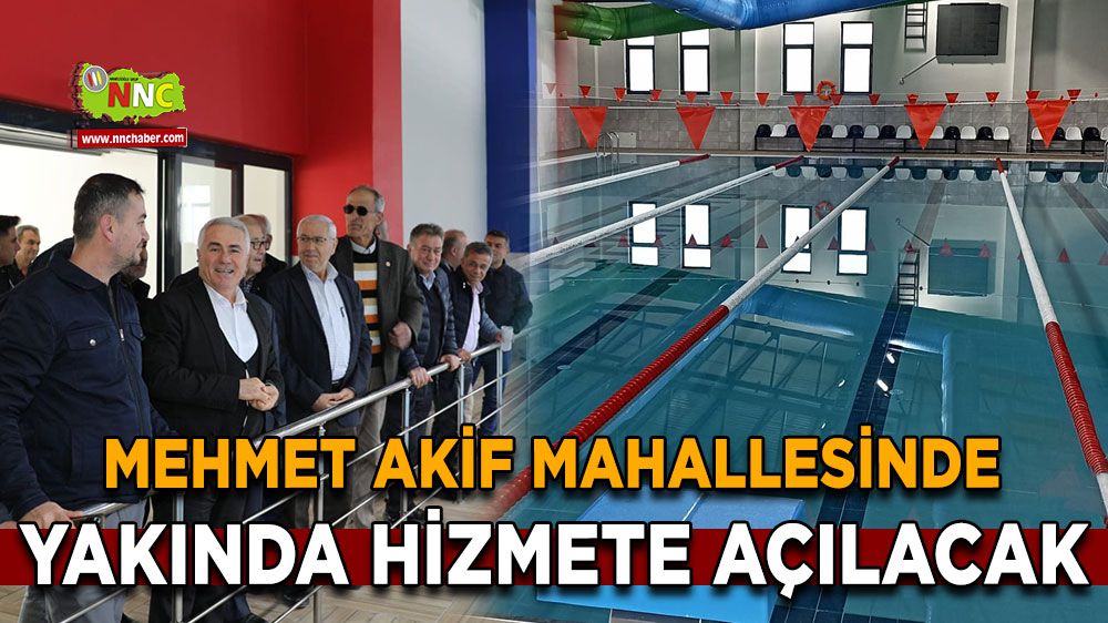 Bucak Mehmet Akif Mahallesi'ne Yarı Olimpik Yüzme Havuzu