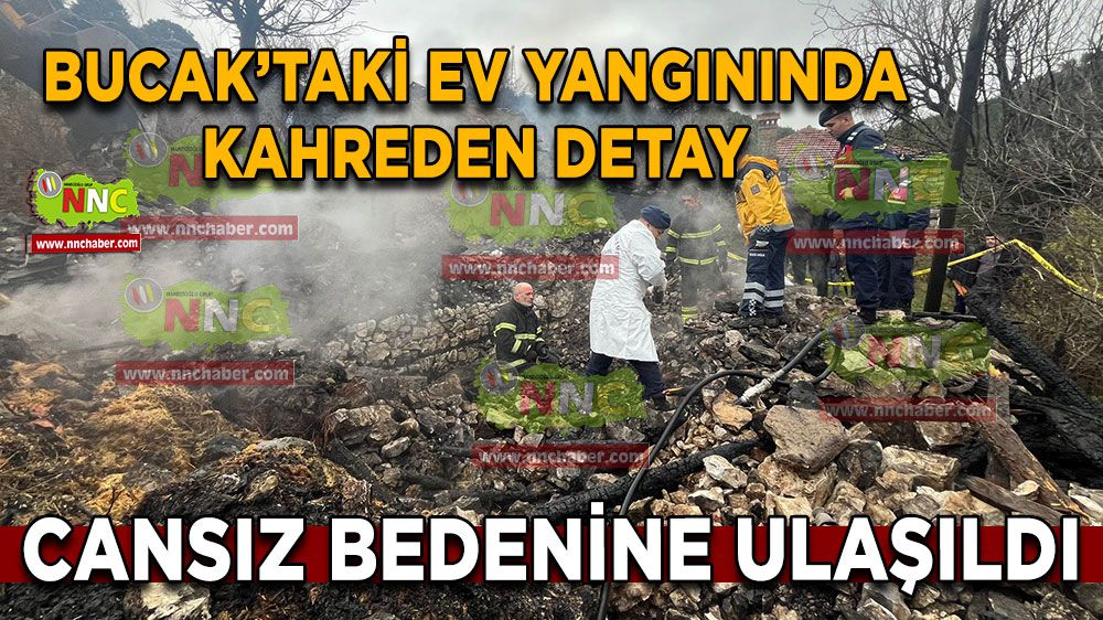 Bucak'taki ev yangınında üzen olay!