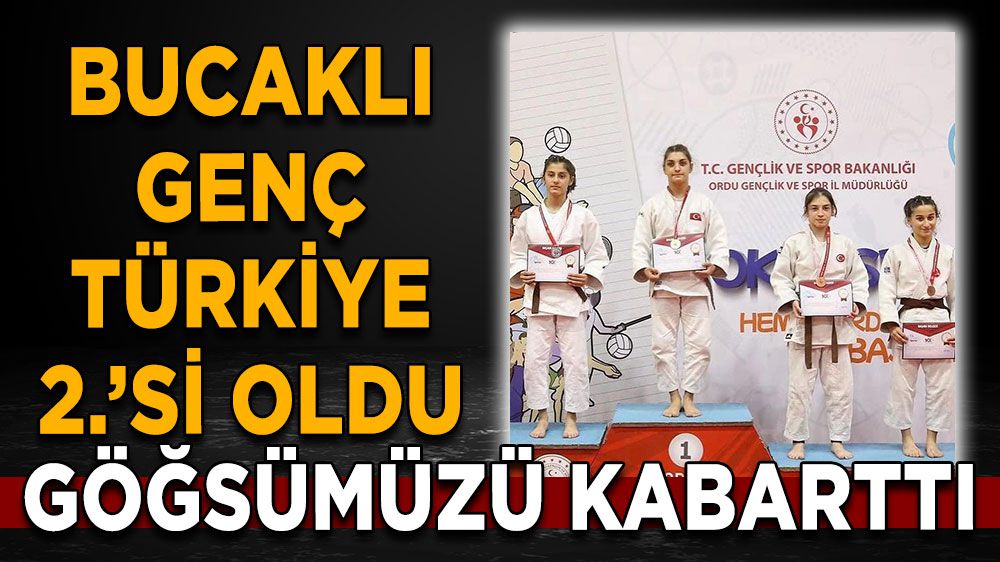Bucaklı genç judocu Bedia Su Bolat Türkiye 2'ncisi