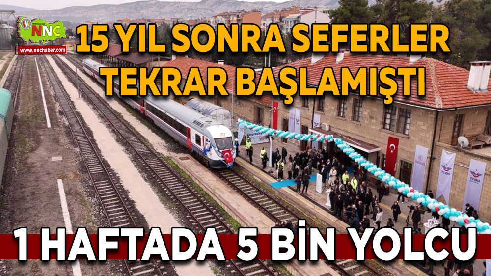 Burdur'da 15 yıl sonra sefer başladı! Güller ekspresi kısa sürede 5 bin yolcu taşıdı