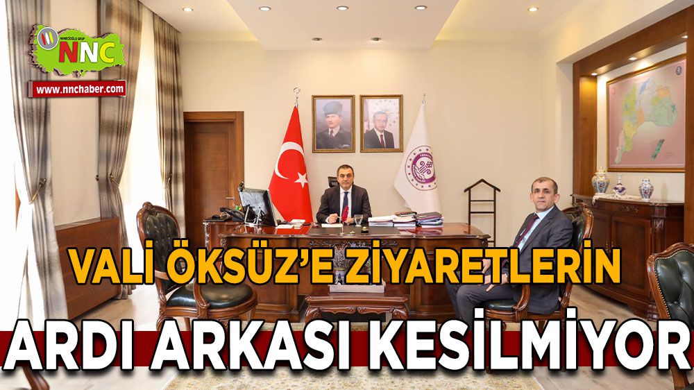 Burdur Valisi Türker Öksüz misafir ağırlamaya 2024'te de devam ediyor