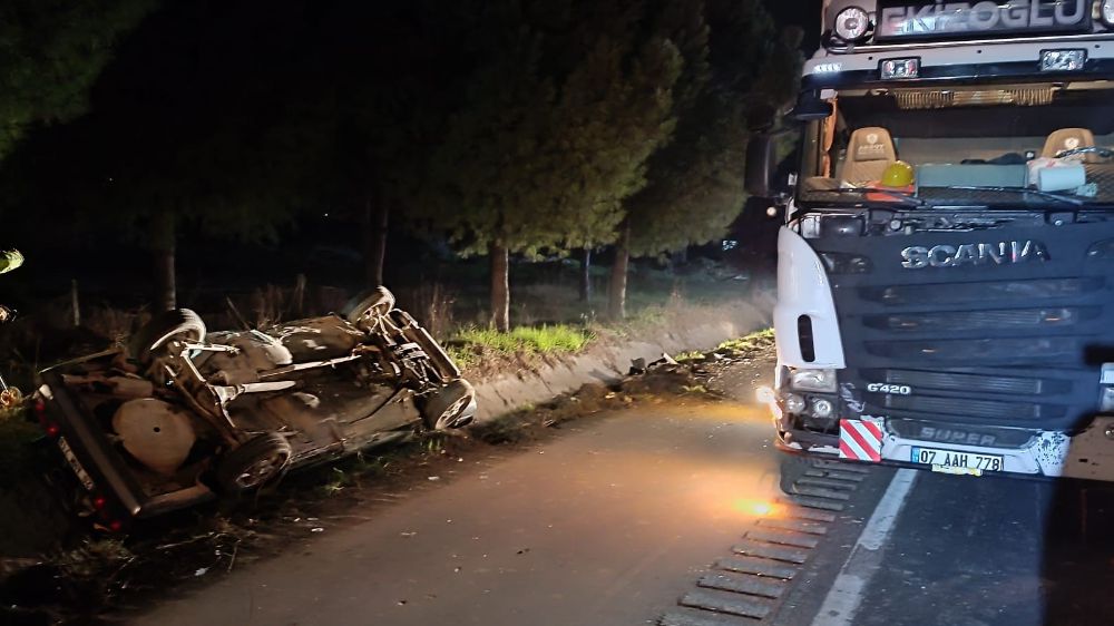 Denizli’nin Sarayköy ilçesinde korkutan kaza; 2 kişi ağır yaralı