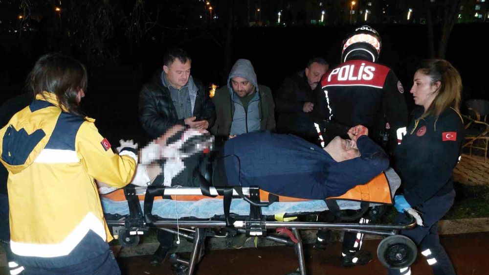 Irmak kenarında otururken saldırıya uğrayan şahıs yaralandı