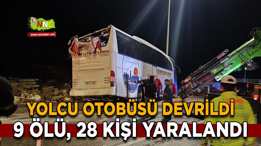 Mersin'de kahreden kaza! Otobüs devrildi 9 ölü 28 yaralı