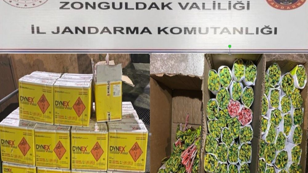 Zonguldak'ta Yapılan Operasyonda 579 Kilogram Dinamit Ele Geçirildi