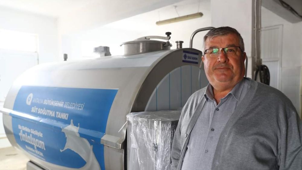 Antalya Büyükşehir Belediyesi Korkuteli ilçe Yazır Mahallesi'ne Süt Tankı 