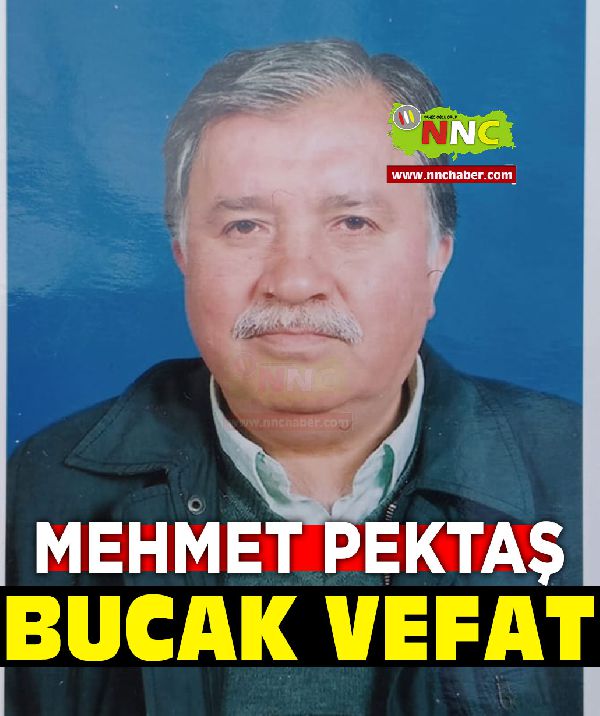 Burdur Bucak Kuşbaba Köyü vefat Mehmet Pektaş