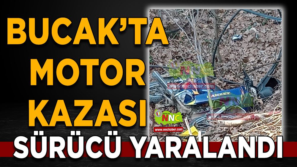 Burdur Bucak'ta motosiklet kazası! 1 yaralı