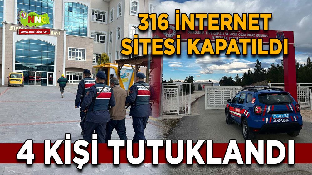 Burdur'da 316 internet sitesi kapatıldı