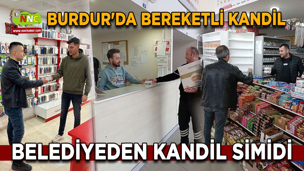 Burdur'da Bereketli Kandil: 5000 Kandil Simidi Dağıtıldı