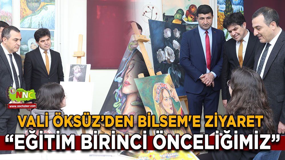 Burdur'da Eğitime Önem Veriliyor! Vali Öksüz BİLSEM'i Ziyaret Etti