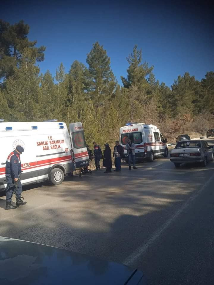 Burdur Haber - Burdur'da kaza! 2 kişi yaralandı 