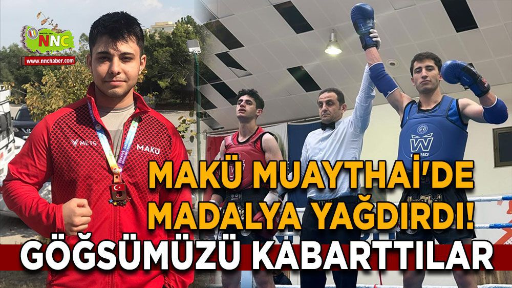 Burdur Haber - MAKÜ Muaythai'de Madalya Yağdırdı!