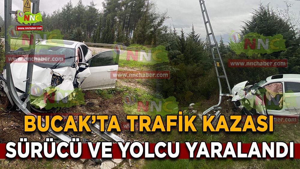 Burdur Haber -Antalya Isparta karayolunda elektrik direğine çarptı