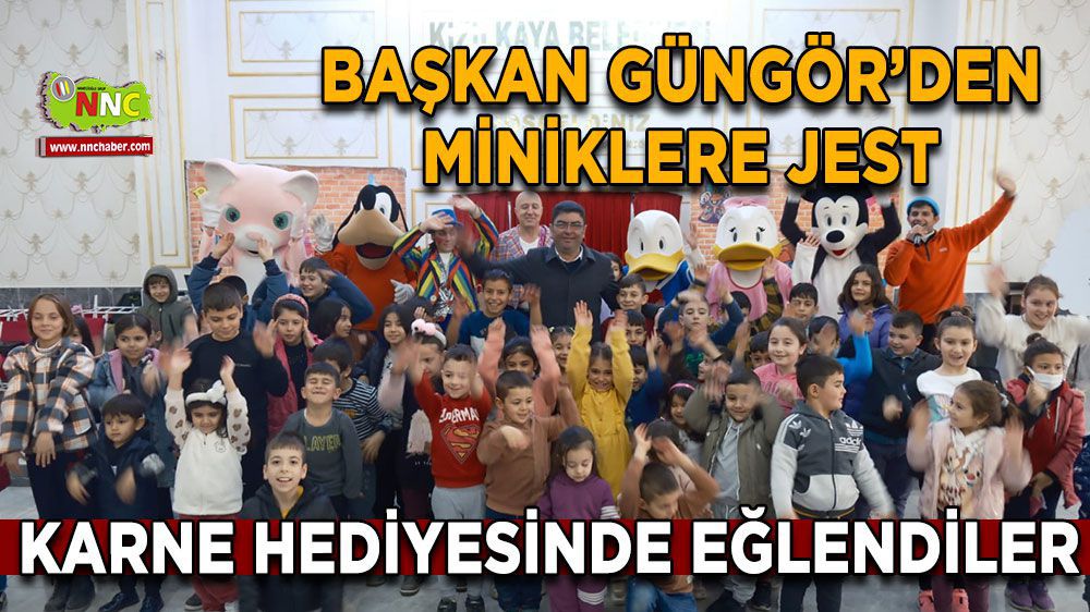 Burdur Kızılkaya Haber - Başkan Güngör'den miniklere jest