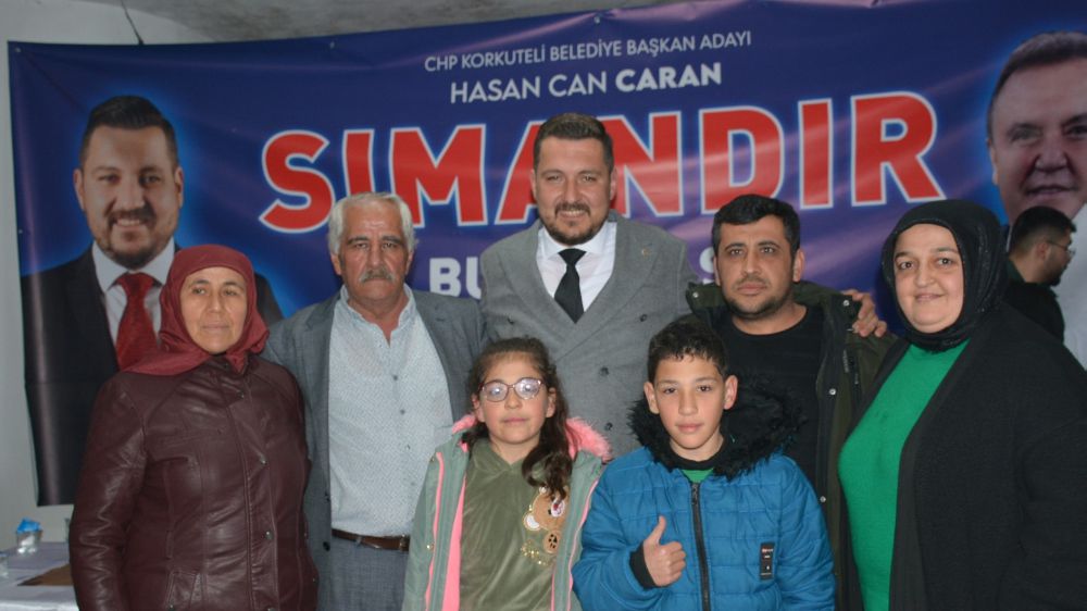 CHP Korkuteli Belediye Başkan adayı Hasan Can Caran Sımandır'da 