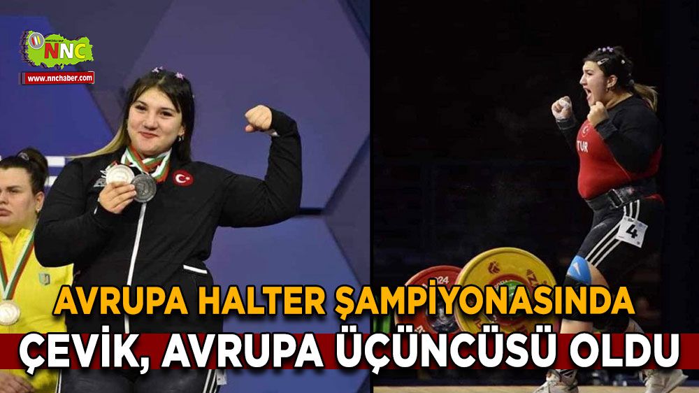 Fatma Gül Çevik, Avrupa Halter Şampiyonasında Avrupa Üçüncüsü